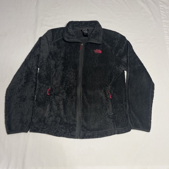 The North Face Jackets & Blazers - The North Face Jacket Women Large Full Zip Fuzzy Sherpa Long Sleeve Gray Hike